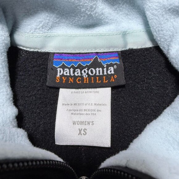 Patagonia Synchilla Zip Up Mock Neck Pockets Fleece Outdoor Vest Women's Size XS - Picture 6 of 11